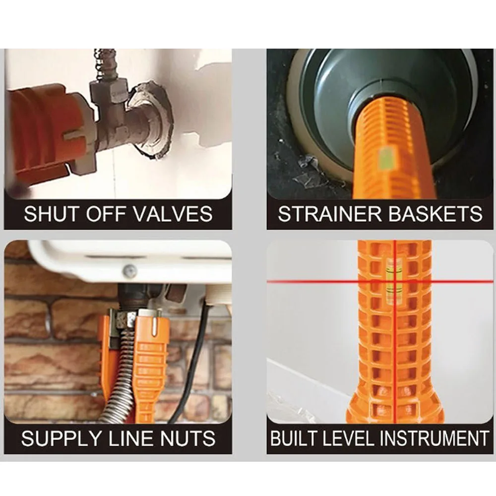 

Basin Faucet Wrench Sink Multifunction Sink Household Bath Kitchen Red Install Tap Spanner Installer Tools