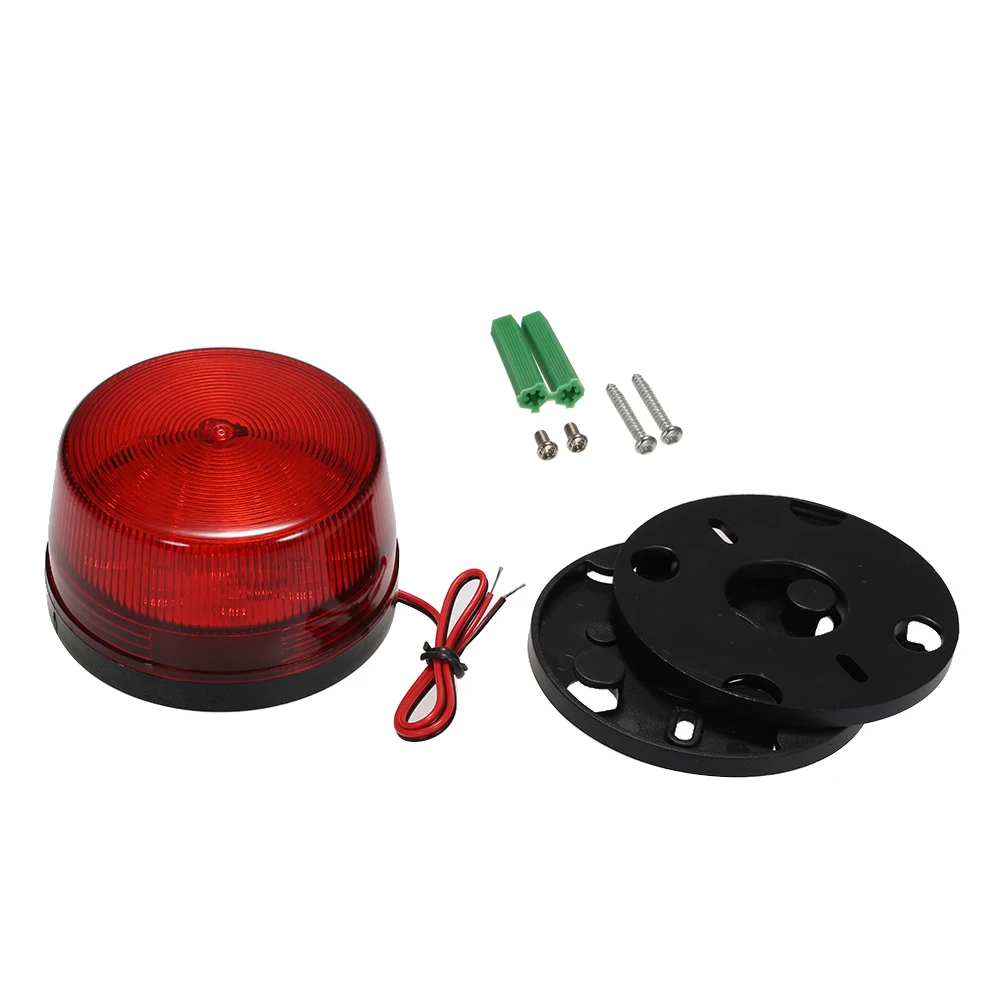 12V 120mA проводной мигающяя сигнала Безопасность Предупреждение светодиодный