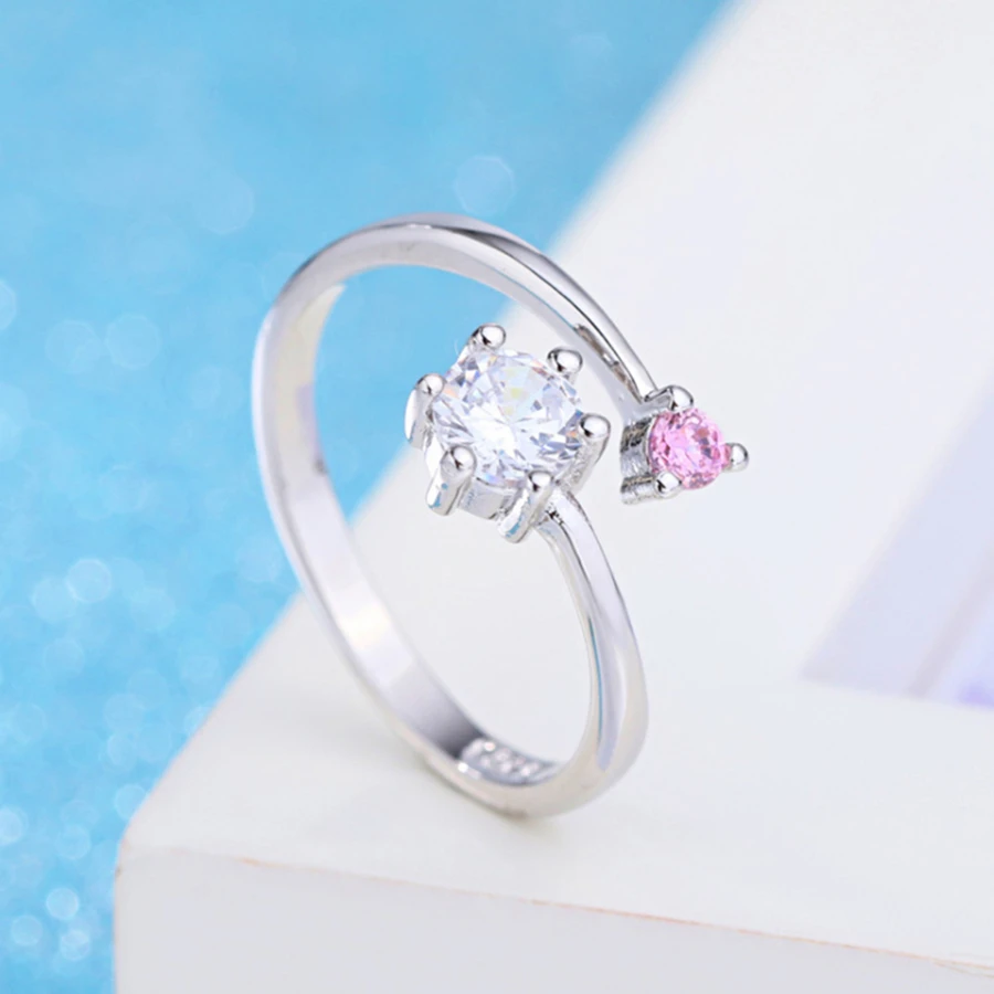 PXCHZQ Ретро Женский Ювелирные Изделия Кольца Пара Сверкающий Белый Циркон Мужчин И