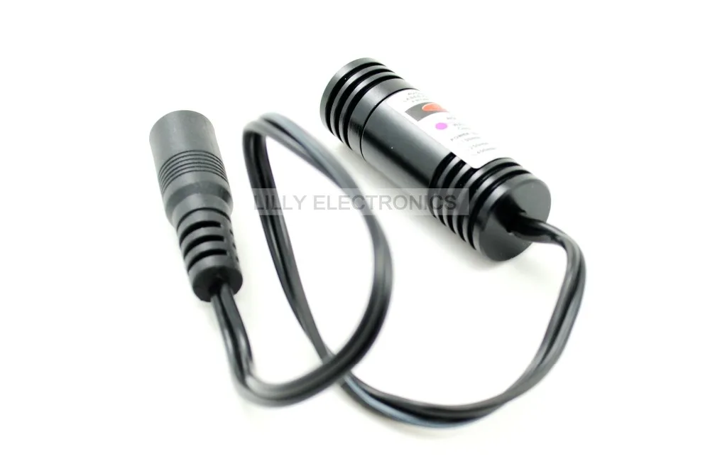 Violet/Blue Diode Lasers 405nm 200mw 5V Dot Module w/AC Connector &amp AC Adapter | Лампы и освещение