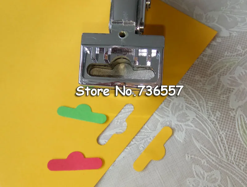 

Free shipping T shape hole punch shapes furadores hardballs pvc card plier 30x6mm stationery supply