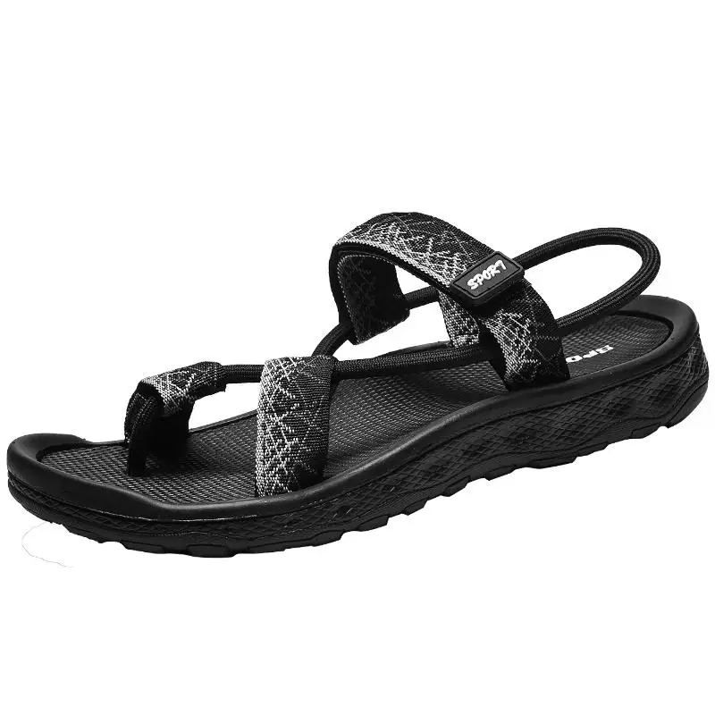 Fotwear мужские сандалии; Вьетнамки; мужская повседневная обувь; полиуретановая лента; модная обувь в национальном стиле; нескользящая и легкая обувь - Цвет: Gray
