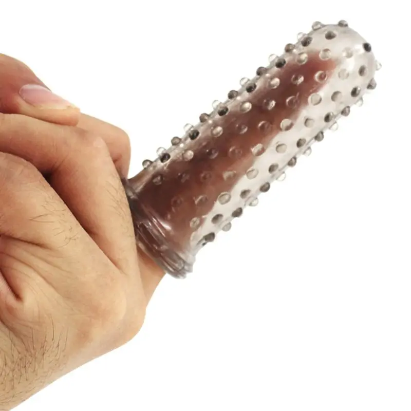 Пальчиковый презерватив для увеличения пениса кольцо задержки Эжекции