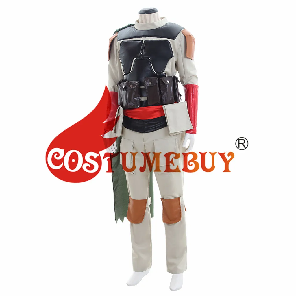 CostumeBuy Звездные Войны Боба Фетт Костюм взрослых Хэллоуин Необычные Вечерние карнавальный костюм L920