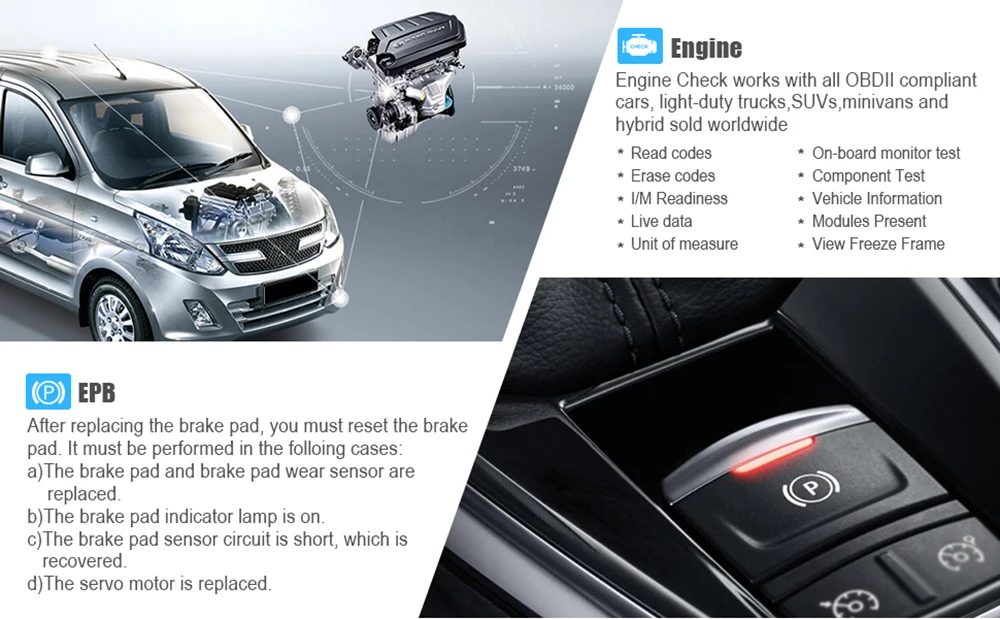 Launch X431 CR8021 ABS SAS Подушка безопасности OBD2 сканер чистый код неисправности автомобиля диагностический инструмент TPMS BMS EPB DPF Сброс масла поддержка многих автомобилей