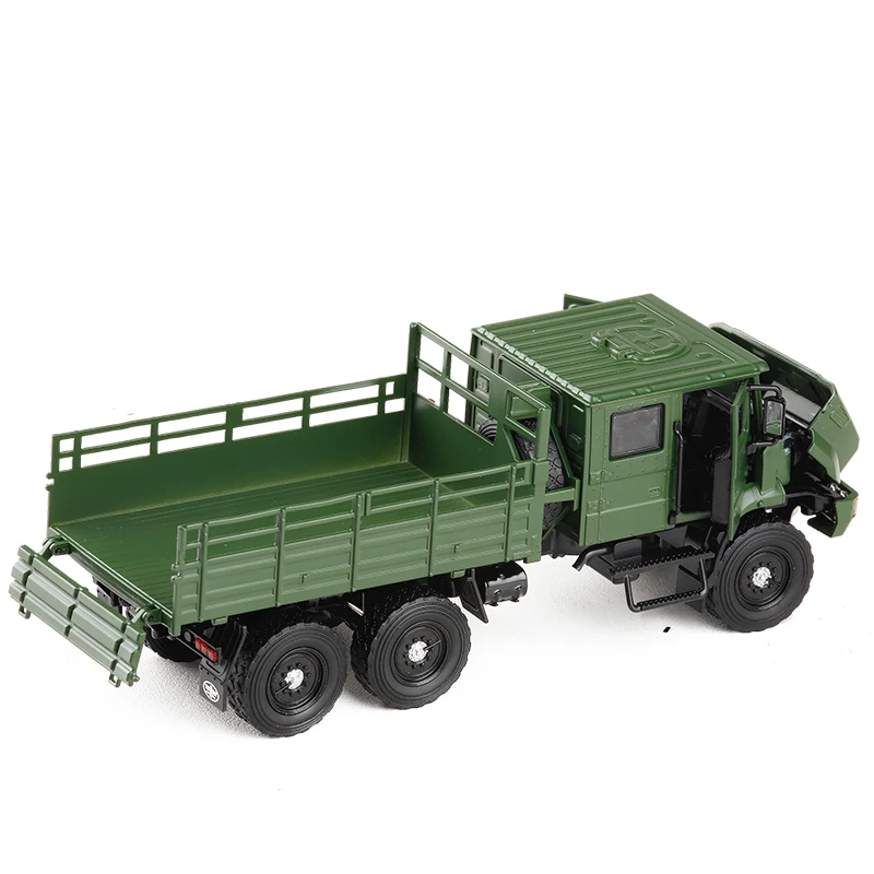 Новинка 1/36, масштабная военная модель, игрушки Faw Jiefang MV3, тактический грузовик со звуком, светильник, литая под давлением, металлическая модель автомобиля, игрушка для детей, Подарочная игрушка