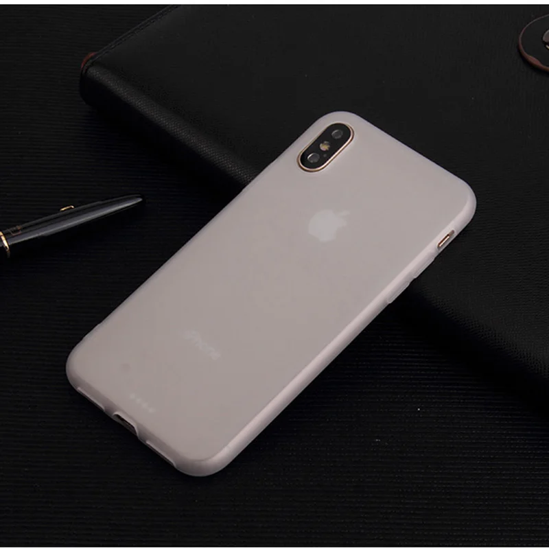 Мягкий ТПУ Телефон чехол для iPhone 7 6 6s 8 X Plus 5 5S SE XR XS Max ультратонкий простой