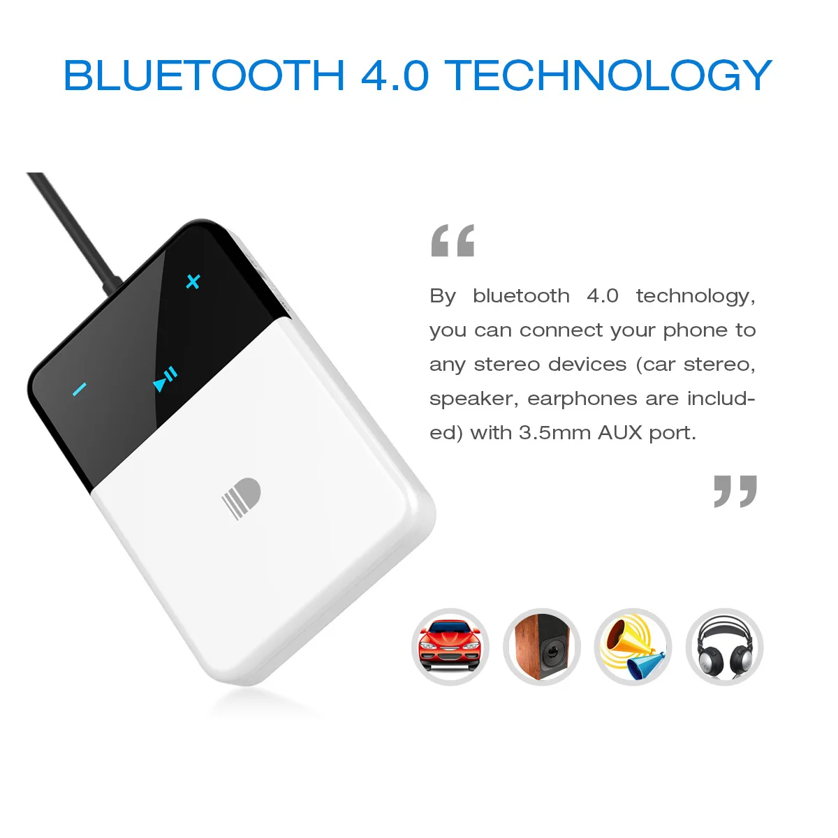 Bluetooth автомобильный комплект 3 5 мм разъем аудио приемник адаптер AUX с микрофоном