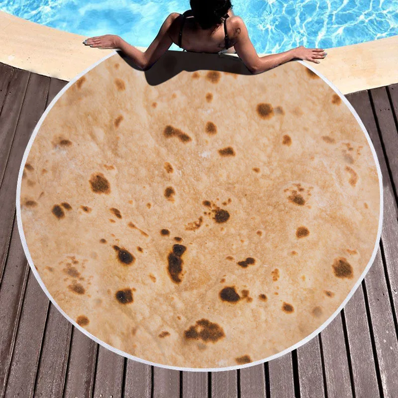 Буррито круглые одеяла мексиканское блинное спальное одеяло флис Tortilla de Harina