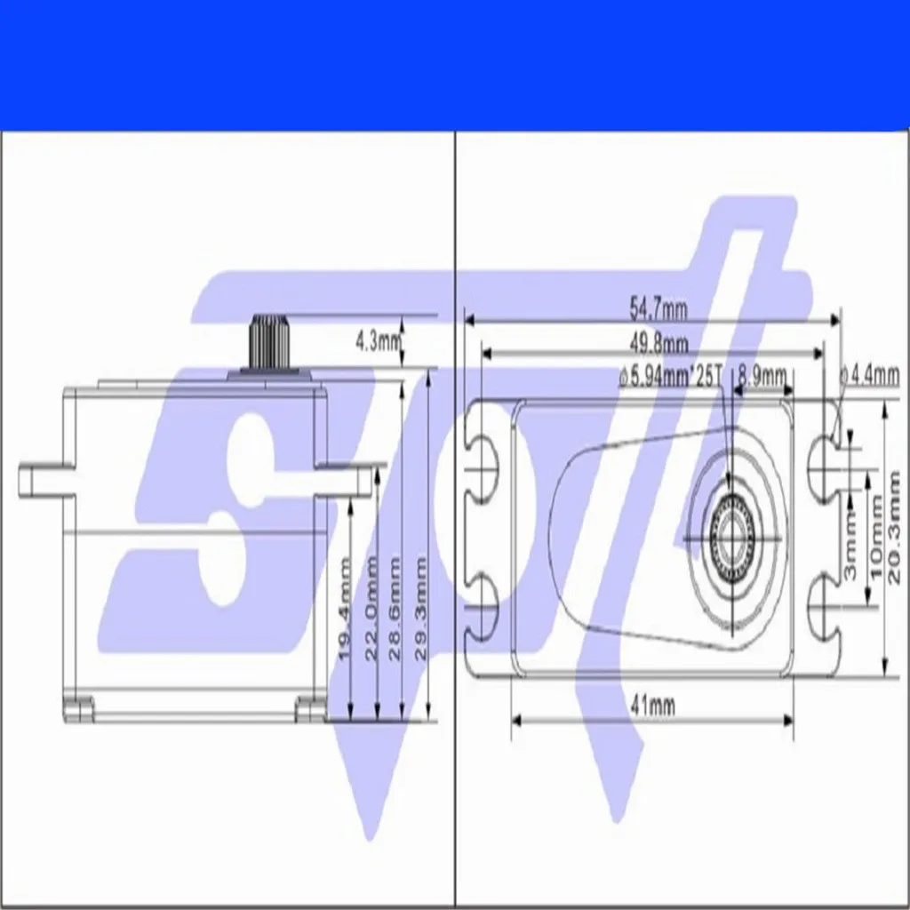 SPT4412LV металлические 4 8 6 0 V 12 кг большой крутящий момент Gear цифровой сервопривод
