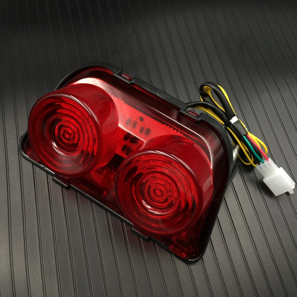 Задний фонарь для мотоцикла лампа заднего сигнала поворота янтарный красный 12 В