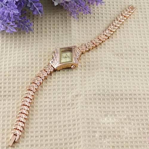 Мода новое поступление леди женщин часы класса люкс горный хрусталь кристалл