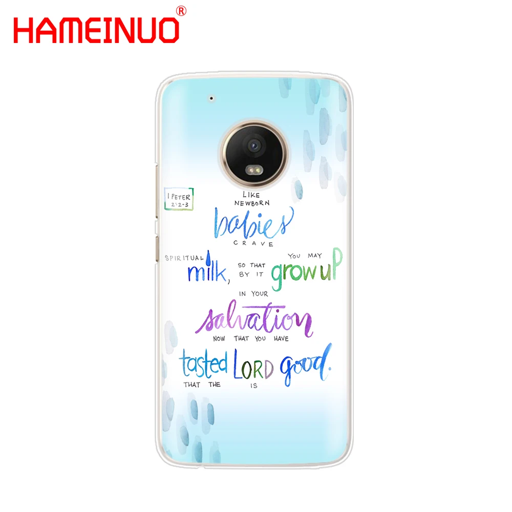 HAMEINUO Библия цитаты текст Иисус крест чехол для Motorola Moto X4 E4 C G6 G5 G5S G4 Z2 Z3 PLAY