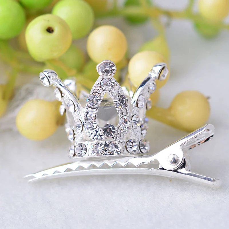 Распродажа 1 шт. Модный Блестящий Кристалл для маленьких девочек Заколка волос с