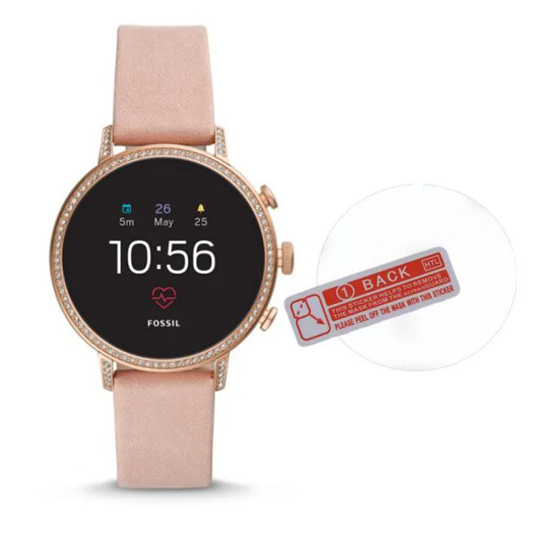 

Clear Guard Protective Film For Fossil Q Venture HR Gen 4 Generation Watch Smartwatch Tempered Glass Screen Protector Cover