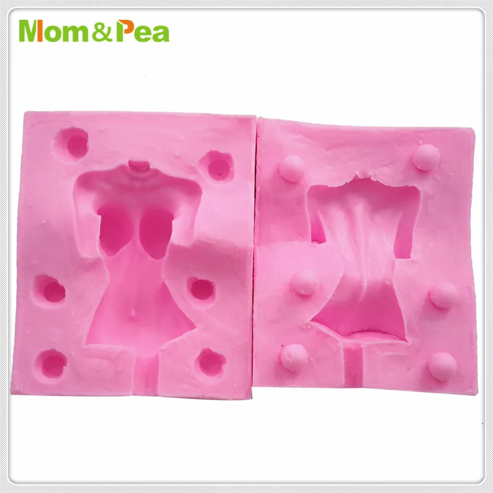 Mom&ampPea MPA1864 Upper Body Shaped Silicone Mold Cake Decoration Fondant 3D Food Grade | Дом и сад