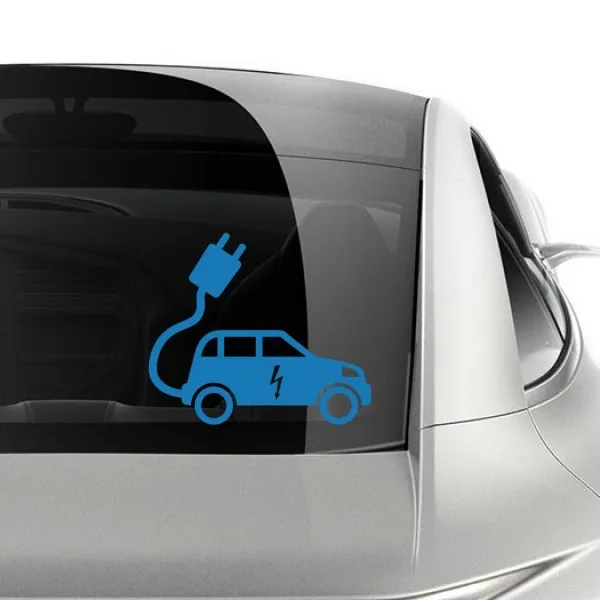 Виниловое украшение для электрического автомобиля легко наносится съемный