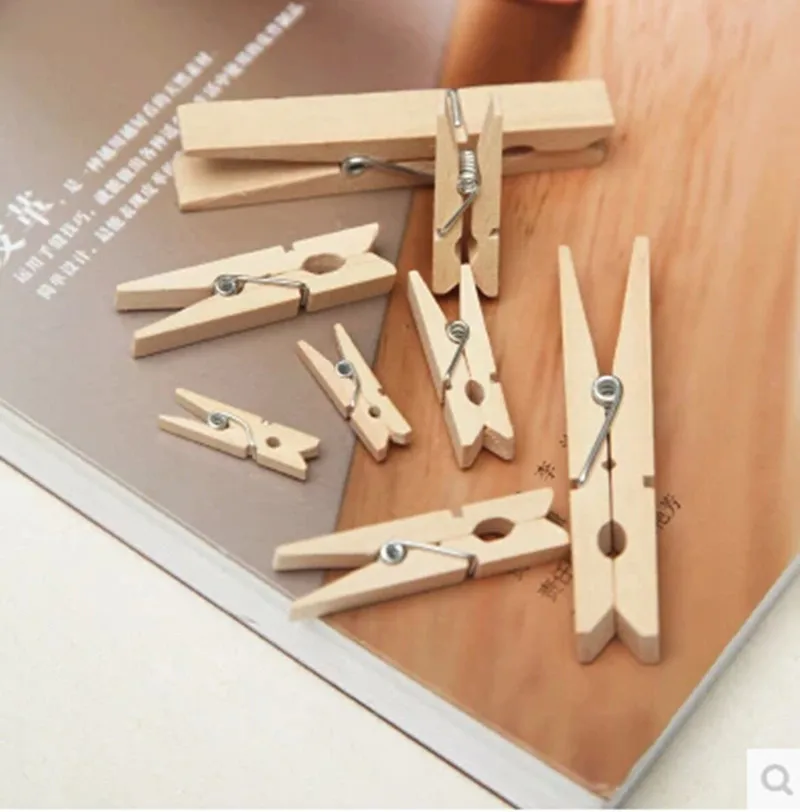 50 шт. деревянные прищепки для фотоальбомов 3 5 см|colored wood|scrapbooking wooden decorationskids wood crafts