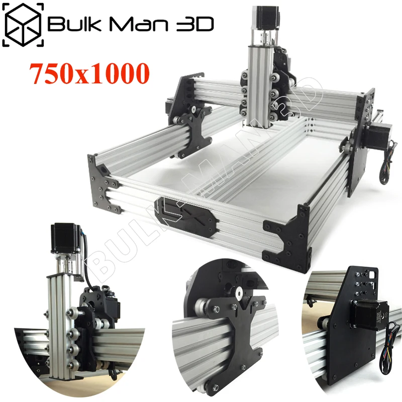 Маршрутизатор OX cnc Kit 750x1000 мм 4 оси деревообрабатывающий фрезерный станок Настольный DIY ленточный приводной комплект с 175 унций* в Nema23 шаговые двигатели