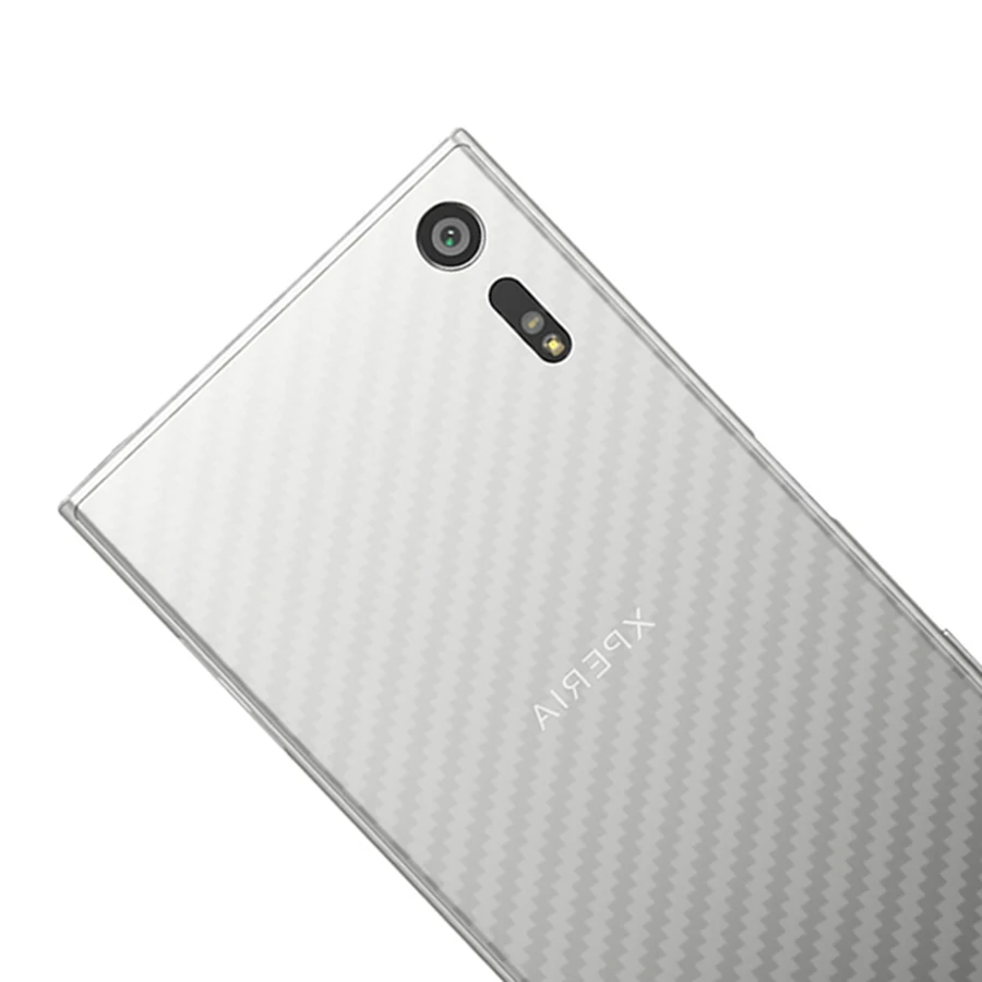 Углеродного волокна Экран протектор для sony XA XA1 ультра завернутый телефон назад