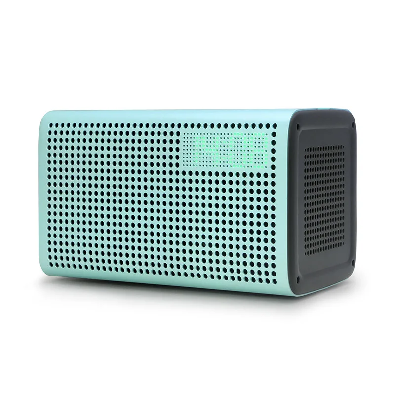 Blue GGMM E3 Bluetooth динамик сабвуфер Портативный 20 Вт Саундбар Крытый громкий динамик поддержка Alexa Wifi металлический дизайн с будильником - Цвет: Blue