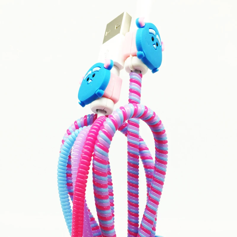 ISKAS Protection For Wires Cartoon Cord Round Wire Usb Cable Kablo Koruyucu New |