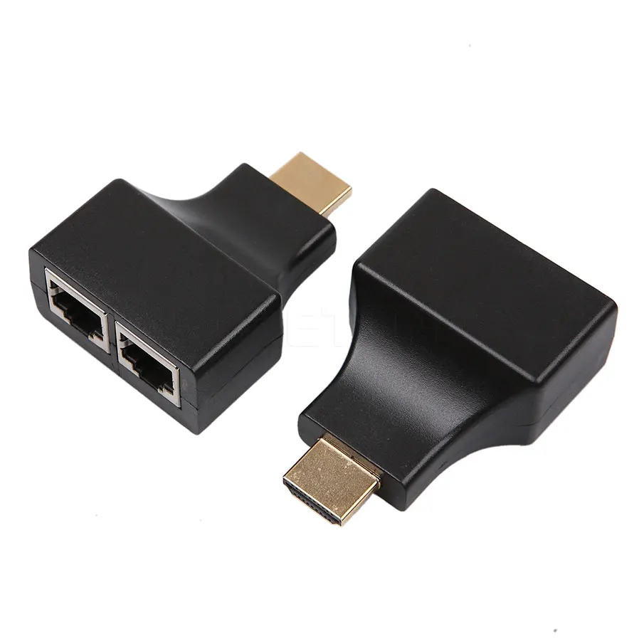 Оптовая продажа 1080P HDMI-совместимый двойной RJ45 CAT5E CAT6 UTP LAN Ethernet-удлинитель