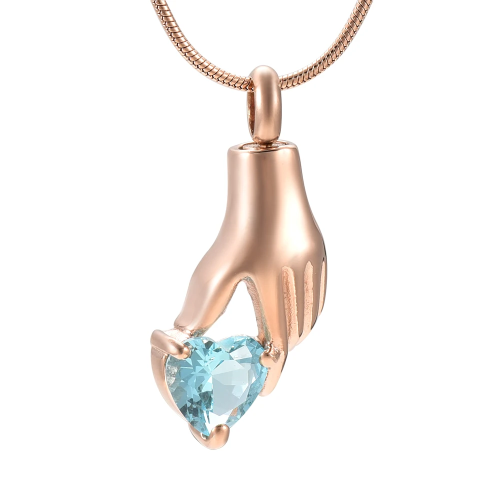 IJD9231 Золотой/розовое золото/черный ручной Кристалл Сердце Keepsake Мемориальный