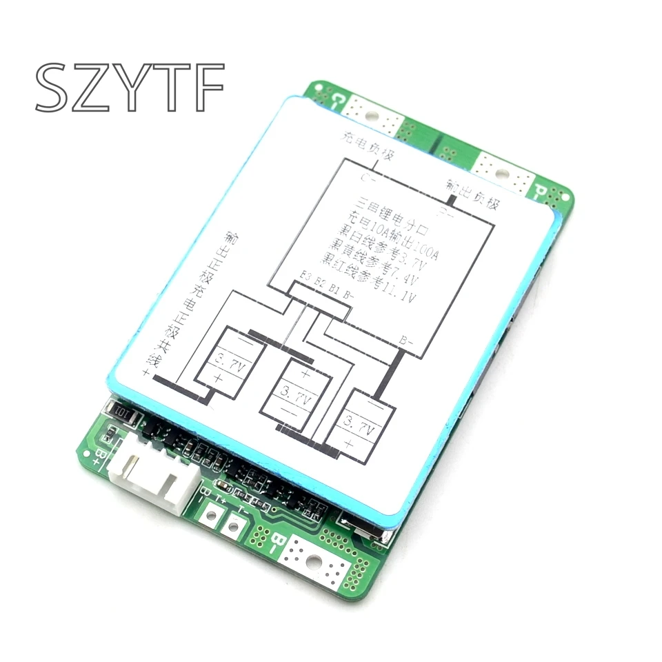 Новый 3S 100A литий ионный аккумулятор 18650 BMS PCM плата защиты батареи bms pcm с балансом