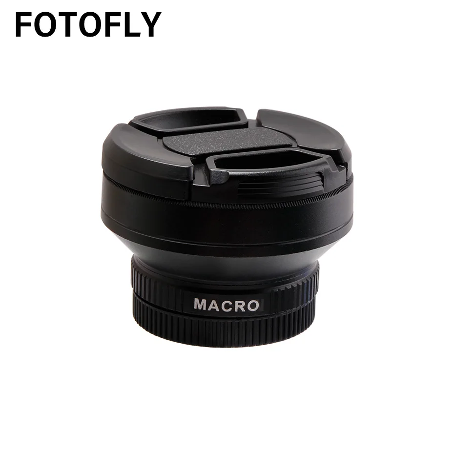 FOTOFLY Универсальный 37 мм 0.65X Широкоугольный объектив с макро линзы из оптического стекла для sony Canon Nikon 37 мм цифровой высокой четкости