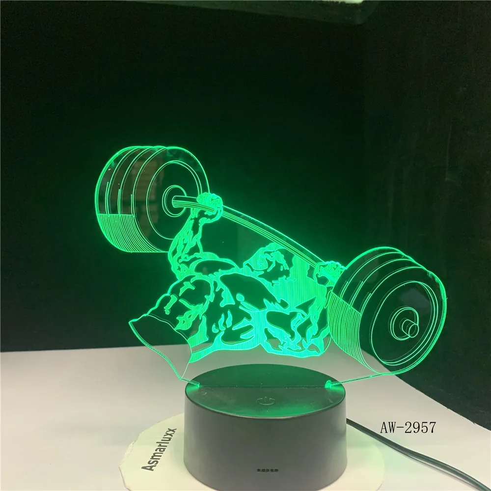 Лифтинг 3D Ночник светильник 7 цветов меняющийся акриловый USB Новинка визуальная