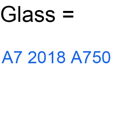 A7 2018 A750 1 шт для передней панели Стекло протектор для samsung A6 A7 A8 плюс A9 A9star lite черное закаленное стекло листовая пленка с пластиной - Цвет: A7 2018 A750