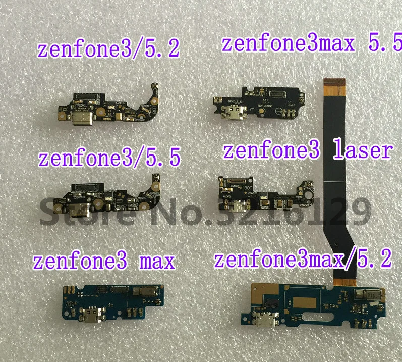 

10pcs USB Charging Port Dock Plug Jack Connector Charge Board Flex Cable With Microphone For ASUS zenfone3 zenfone3max 3s laser