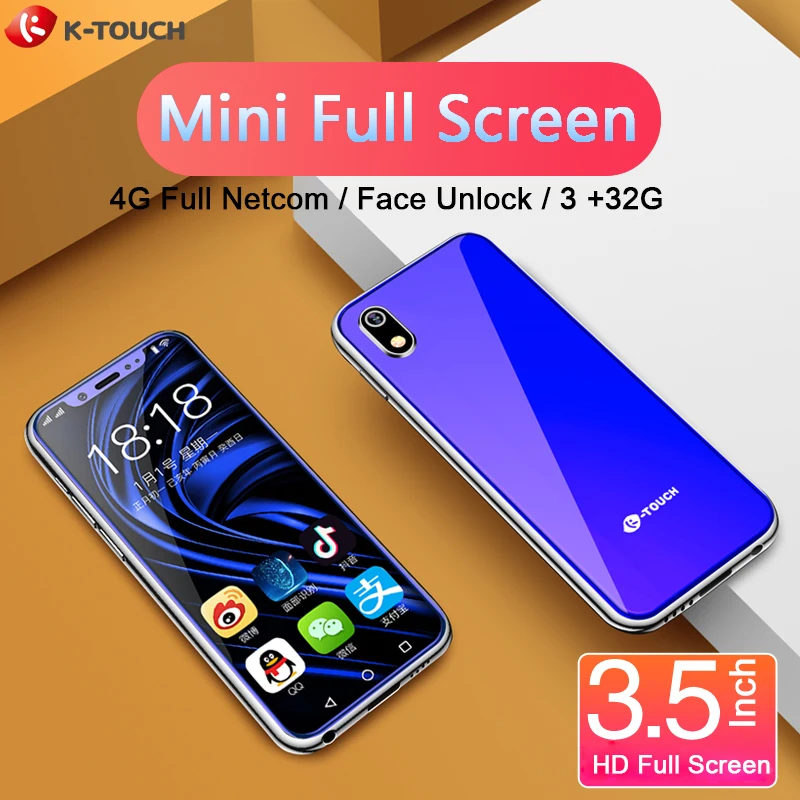 2019 новый супер мини мобильный телефон K-TOUCH I9 3 5 дюймов HD экран Лицо ID
