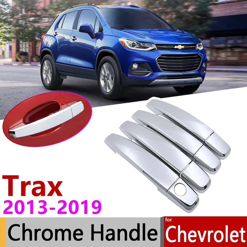 Для Chevrolet Модель Holden Trax Tracker 2013 ~ 2019 хромированная крышка дверных ручек