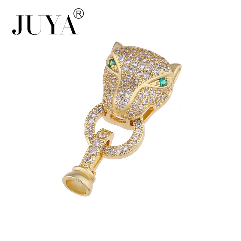 Хит, голова животного, Bijoux, циркон, пантера, плавающие амулеты для браслетов и ожерелья, большие микро медные застежки, ювелирные изделия Berloque