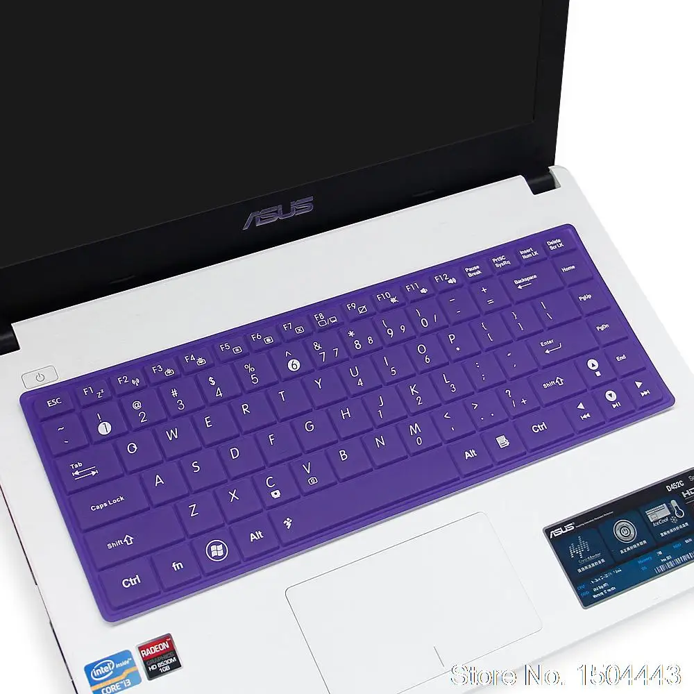 Для 14-дюймового Asus клавиатуры силиконовый чехол для протектор A45v y481c w40c a401 W419L K455L