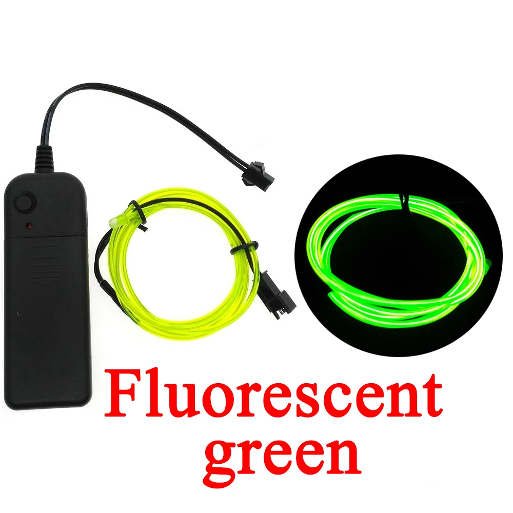 EL провод с неоновым светом для танцевальной вечеринки неоновые светодиодные