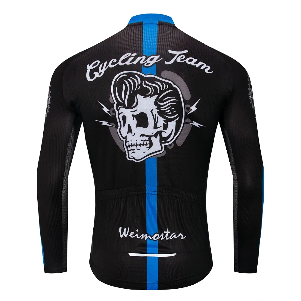 Pro Мужская дышащая одежда для велоспорта Черная Спортивная с длинным рукавом