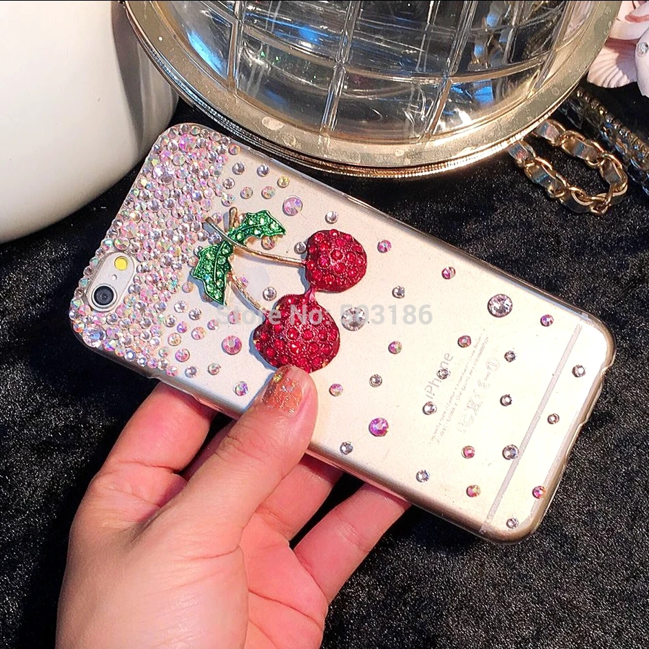 Чехол со стразами для OPPO A91 A83 Reno 2 A Ace Realme 3 X2 Pro C2 A1K A5 A9 2020 Cherry Стразы чехол|Бамперы| |