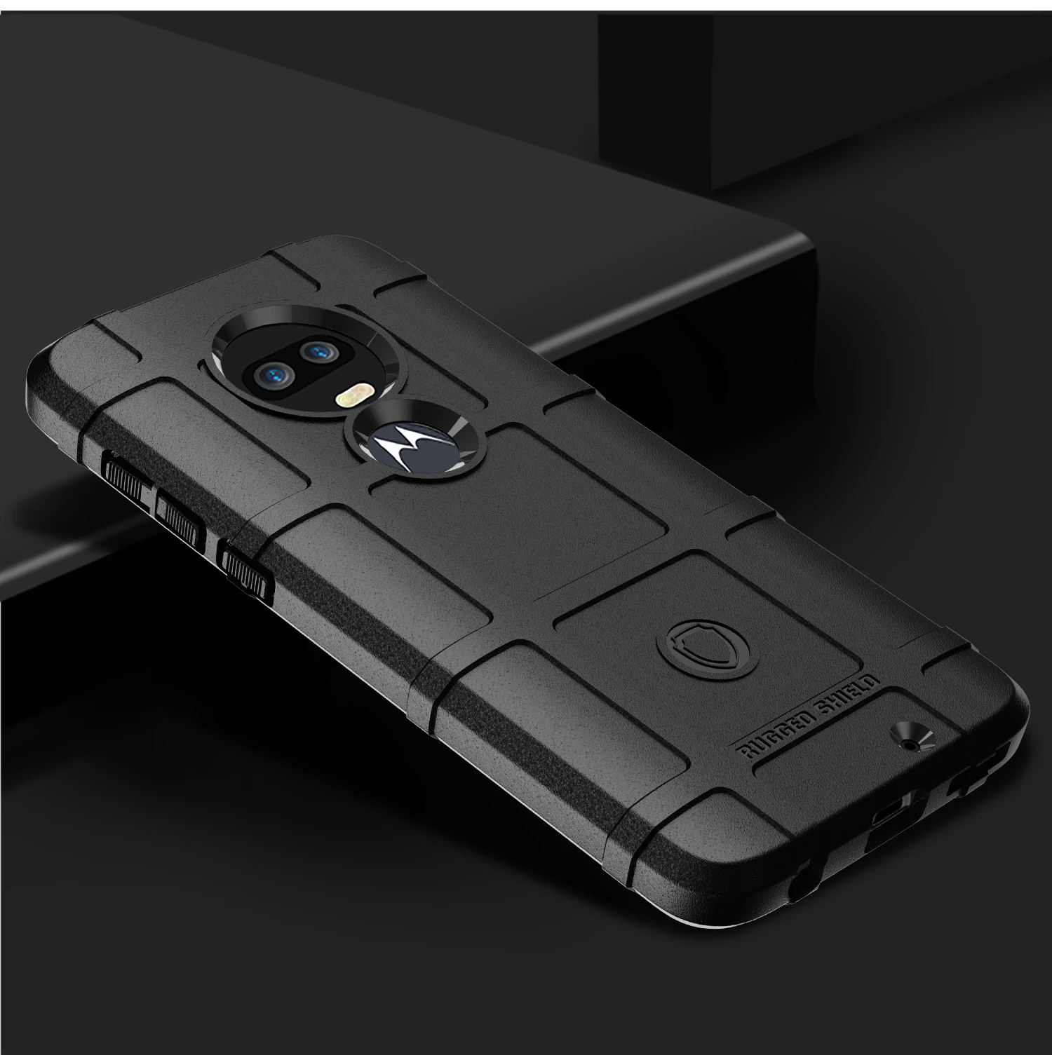 Армированный противоударный чехол для Motorola Moto G7 Plus + дизайнерские чехлы