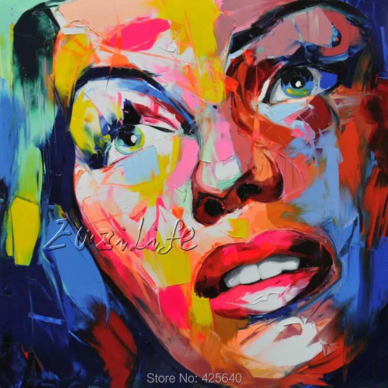 Палитра с ножом картина для портрета нож масляная живопись на лице фигурка