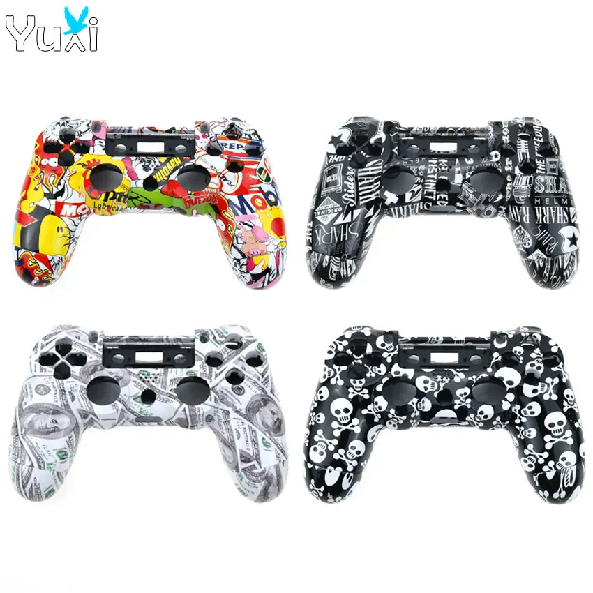 Сменный пластиковый чехол YuXi для контроллера Sony PS4 US JDM 001 010 передняя и задняя