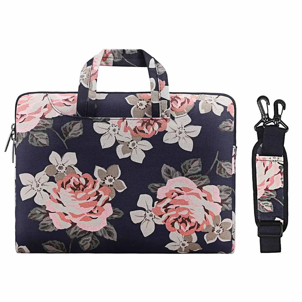 Dark Blue Color MOSISO парусиновые сумки для ноутбука для женщин 13,3 14 15 15,6 дюймов для Macbook Air 13 ноутбук сумка-мессенджер, сумка портфель - Цвет: Dark Blue Color