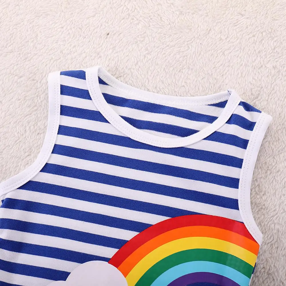 Baby Girl Clothes Dress Summer 2019 Girls Peacock Printed Princess Children Clothing European and American Style | Детская одежда и