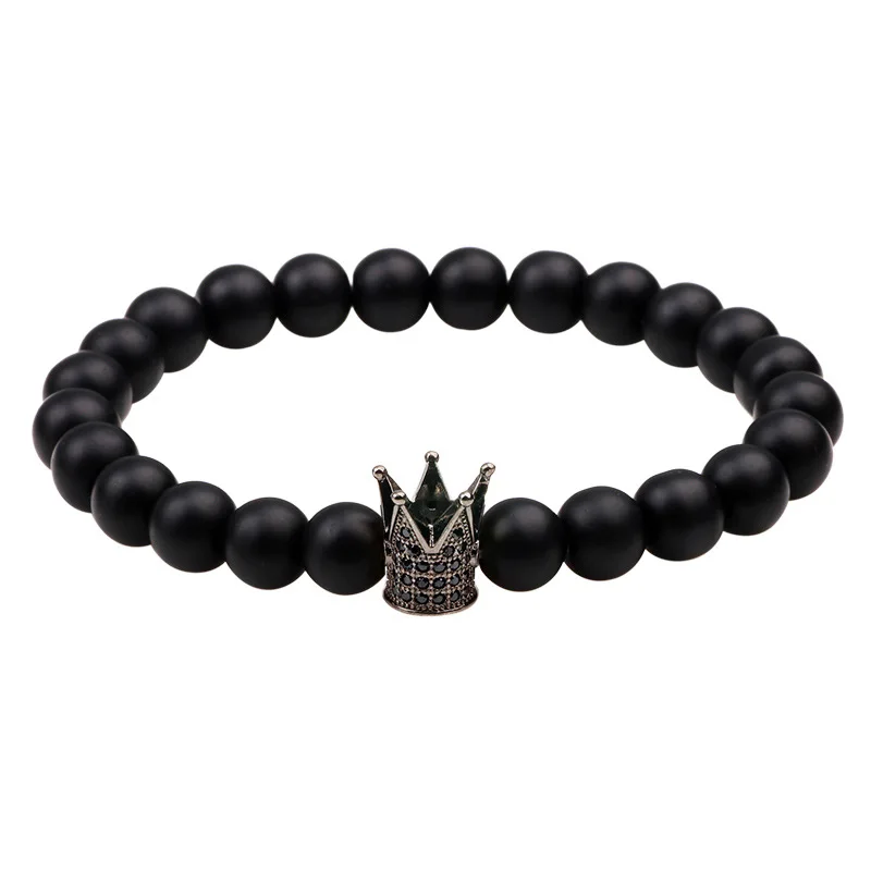2017 новые браслеты ручной работы из бисера Корона металлический мужской для