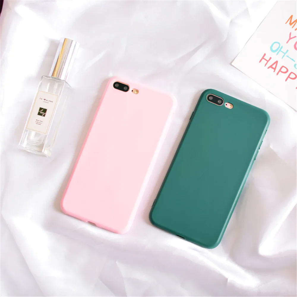 Case For IPhone 5 Simple Solid Color Ultrathin Soft TPU Phone Cases 5S SE Matte Ultra-thin Back Covers Capa Fundas |