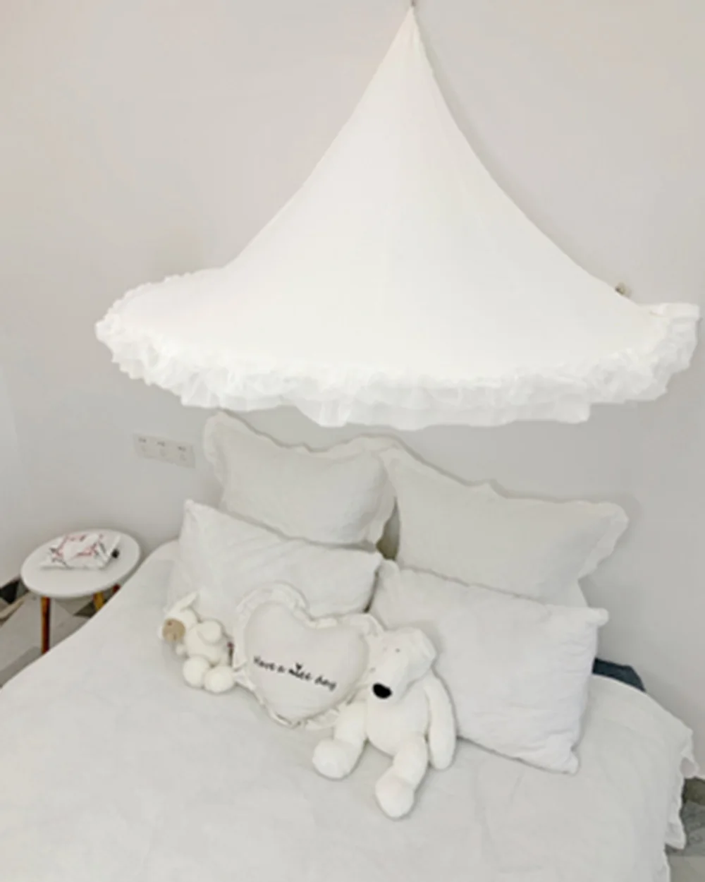 withnet net Baby Girls Mosquito Net Tent Bed Canopy Curtains Toddler Infant Crib Netting Cot Mosquito Net Pink Grey White Kids Play Tents - Color: withnet net