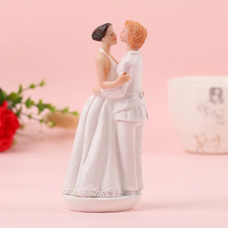 Одинаковый секс свадебный торт Топпер лесбиянок Mrs Two Brides романтическое событие