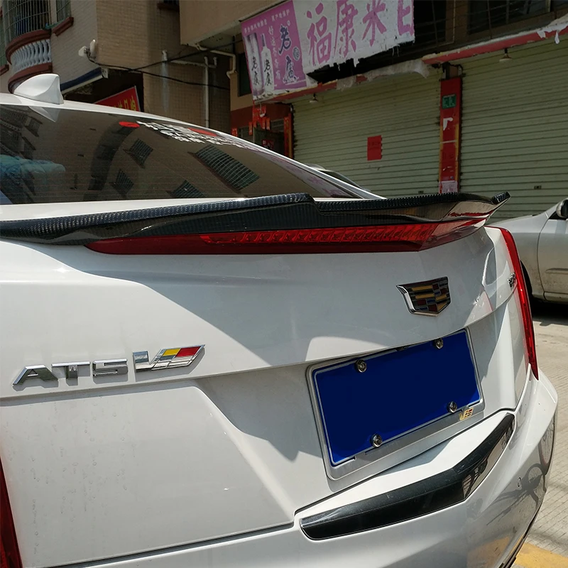 Высококачественный спойлер из углеродного волокна для Cadillac ATS 2013 2014 2015 2016 4